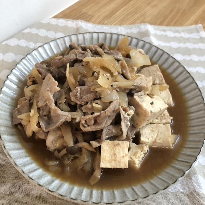 【ホットクック】醤油だけ⭐︎肉豆腐